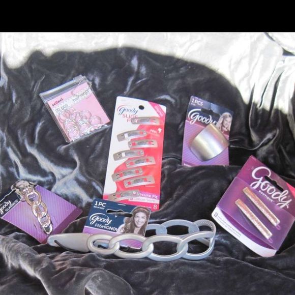 Shiny Silver Hair Accessory Set Barrettes Headband main image 11
